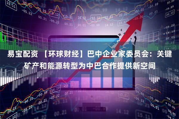 易宝配资 【环球财经】巴中企业家委员会：关键矿产和能源转型为中巴合作提供新空间